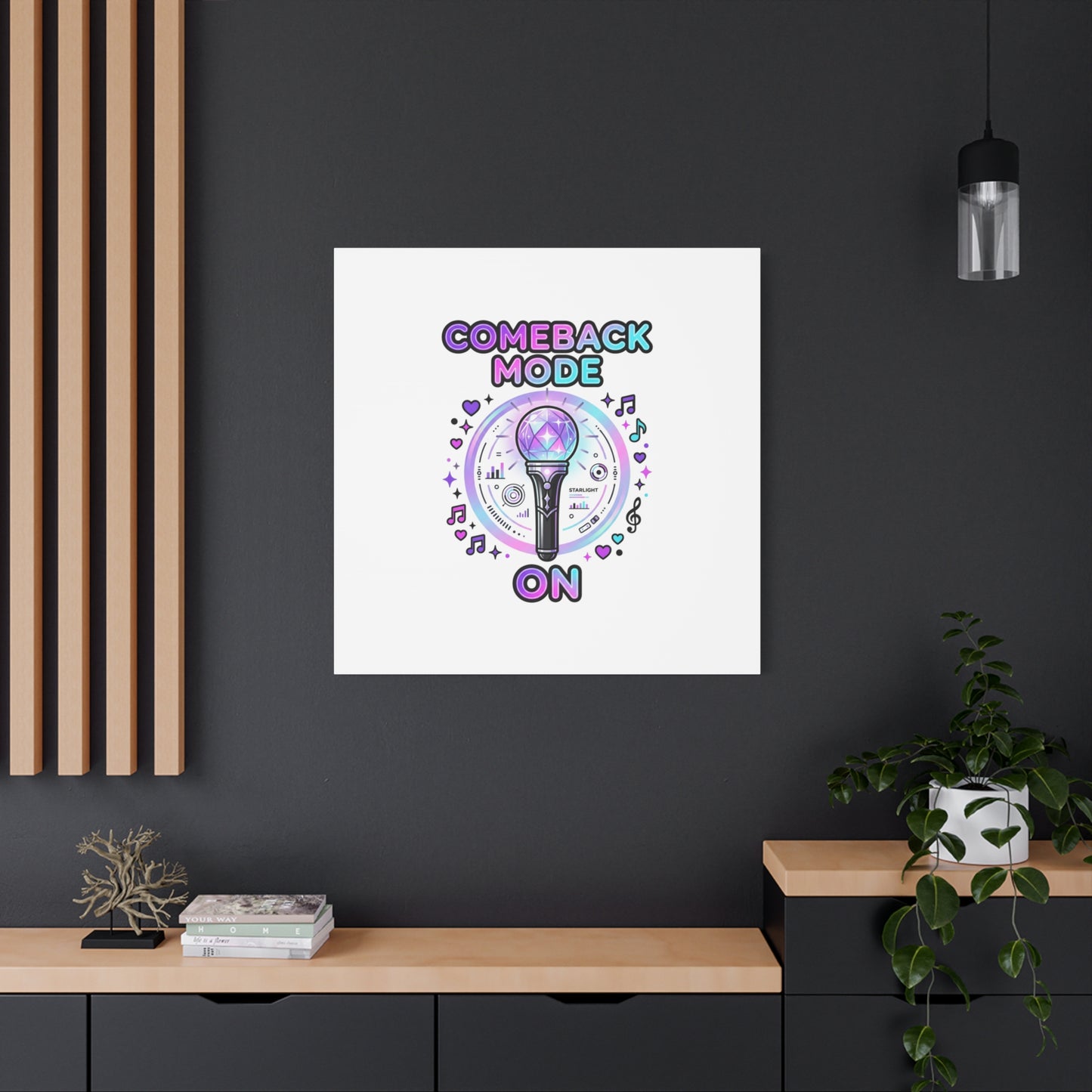Comeback Mode On Canvas, K-pop Fan Art | Lightstick, Purple Era