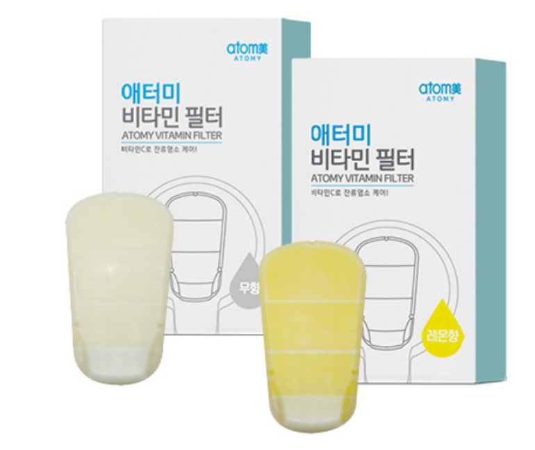 2 Packs Atomy Shower Head Vitamin Filter Healthy Chlorine Normal Lemon ...