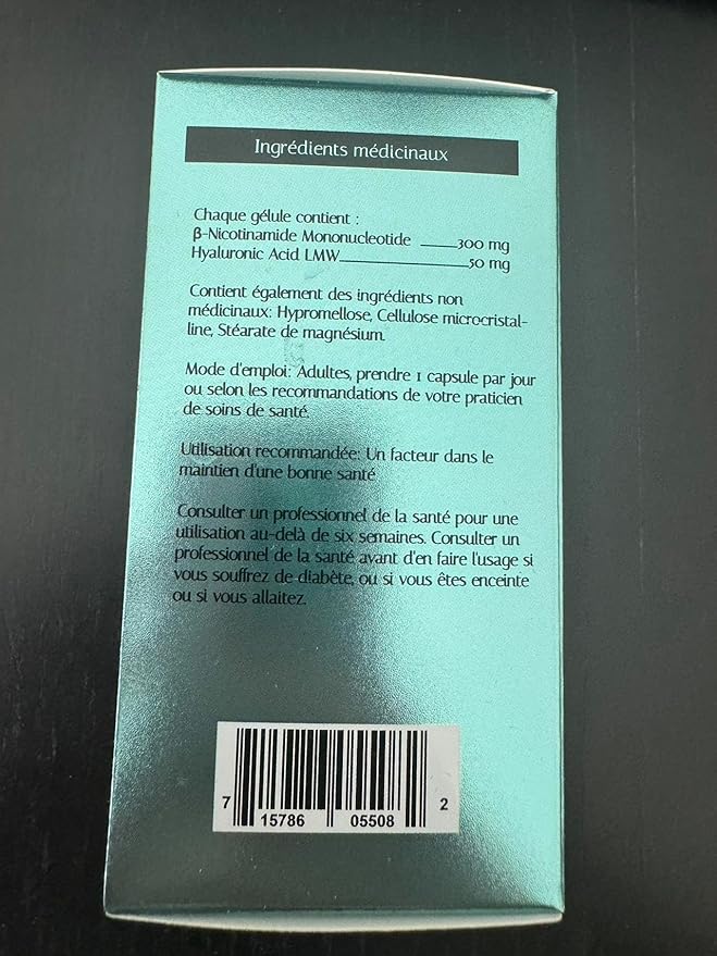 NMN 21000 NAD+ Booster Supplement Nicotinamide Mononucleotide Hyaluronic Glow Beauty Edition Low Molecular Weight