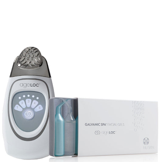 Nu Skin NuSkin Galvanic Spa 入门套装(设备 + 1 盒面部凝胶)全新