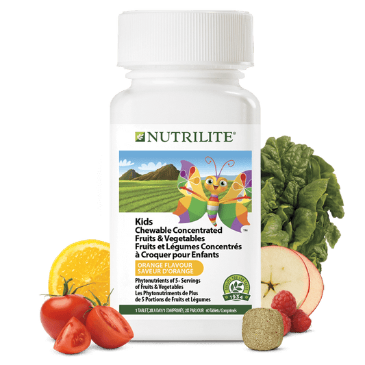 安利纽崔莱™ 儿童浓缩水果蔬菜咀嚼片 60 片 全新