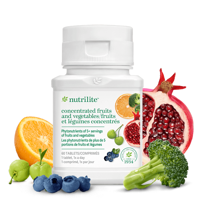 Amway Nutrilite™ Concentrated Fruits and Vegetables 60 Tablets NEW –  simplehealthyessentials