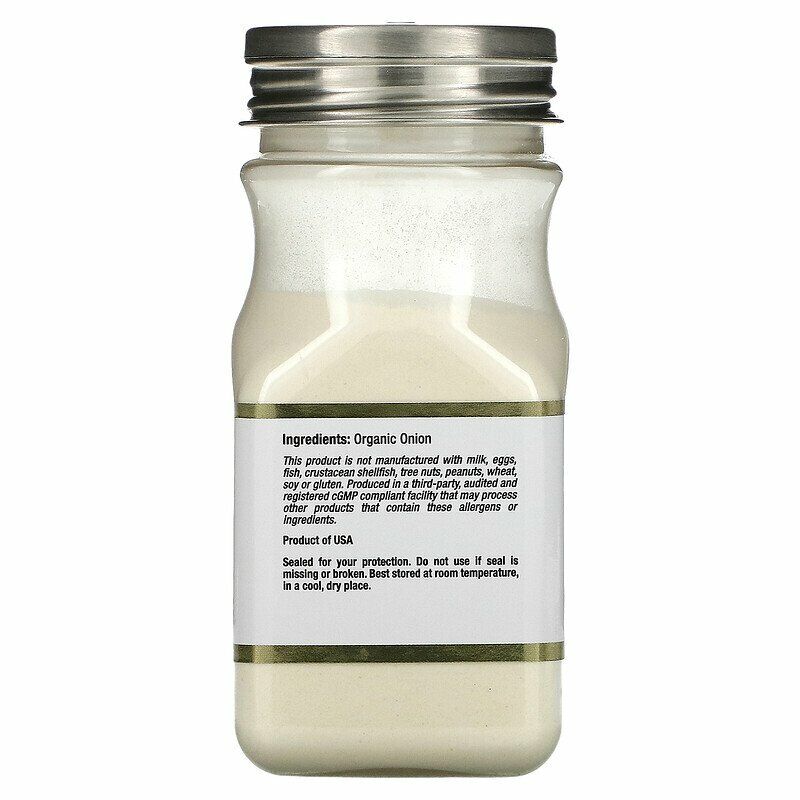 California Gold Nutrition FOODS Organic Onion Powder Aromatic Flavor 3 oz NEW