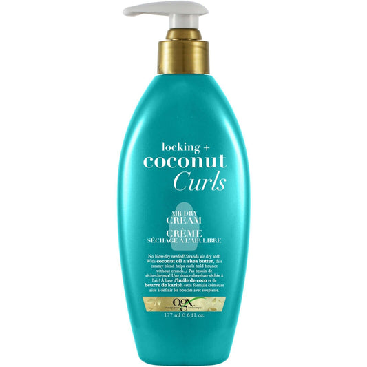 OGX Locking + 椰子卷发风干霜 Envy Blow Dry Soft Shea 6 液量盎司新品