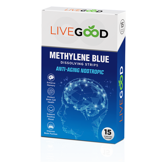 LiveGood 亚甲蓝益智溶解条增强记忆力 15 条 全新