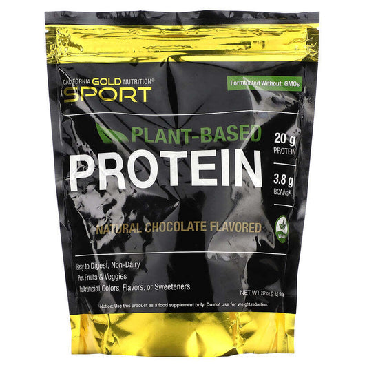 California Gold Nutrition SPORT 植物蛋白巧克力天然 2 磅新品