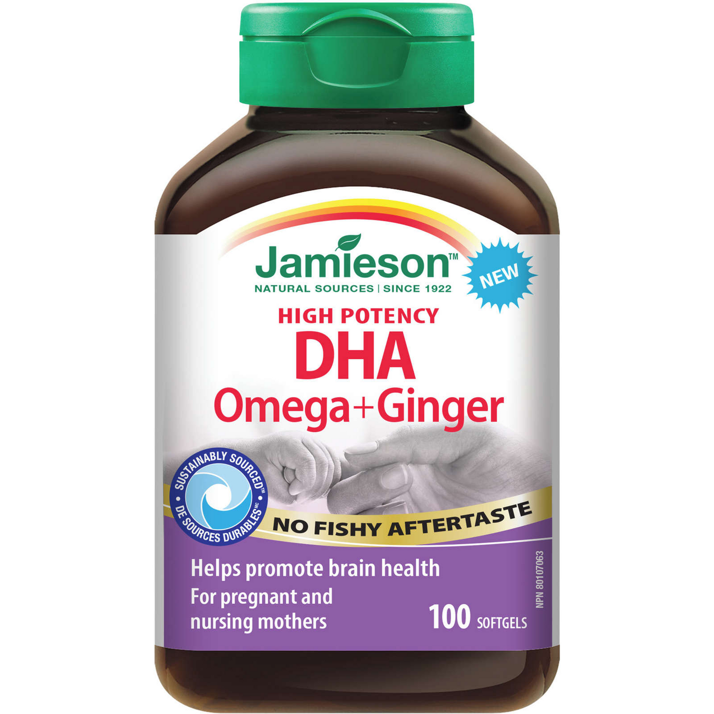 Jamieson 高效产前 DHA + 姜欧米茄支持母亲 100 片全新