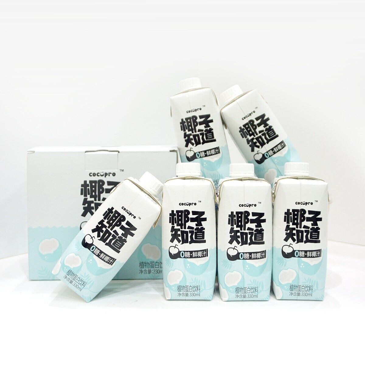 Cocopro 椰汁牛奶 纯天然 清爽 不含防腐剂 6x330ml 全新