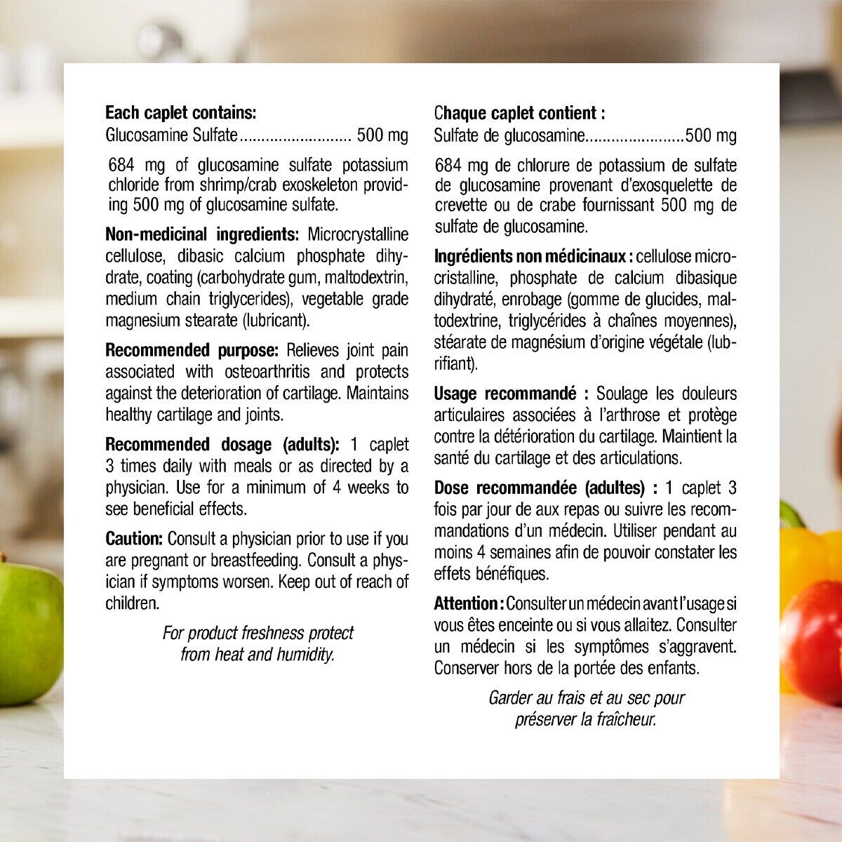 Webber Naturals Joint Ease Glucosamine Sulfate Triple Strength 360 Caps NEW