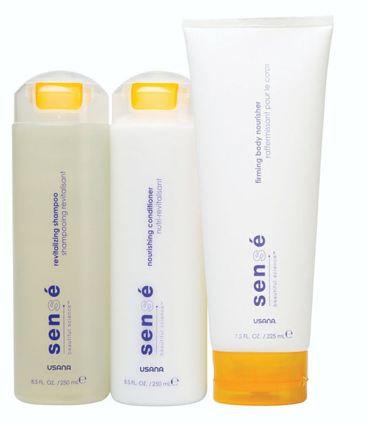 Usana 活力感官沐浴露适用于头发和身体洗发水护发素凝胶