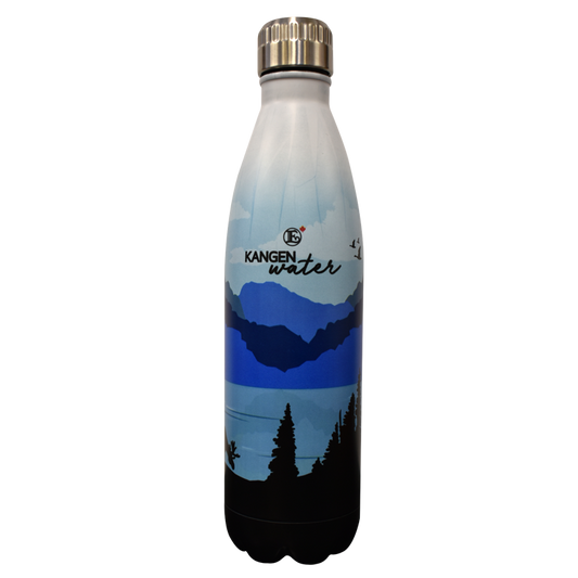 Enagic Kangen Leveluk Stainless Steel Bottle Double Vacuum Wall Blue 750mL NEW