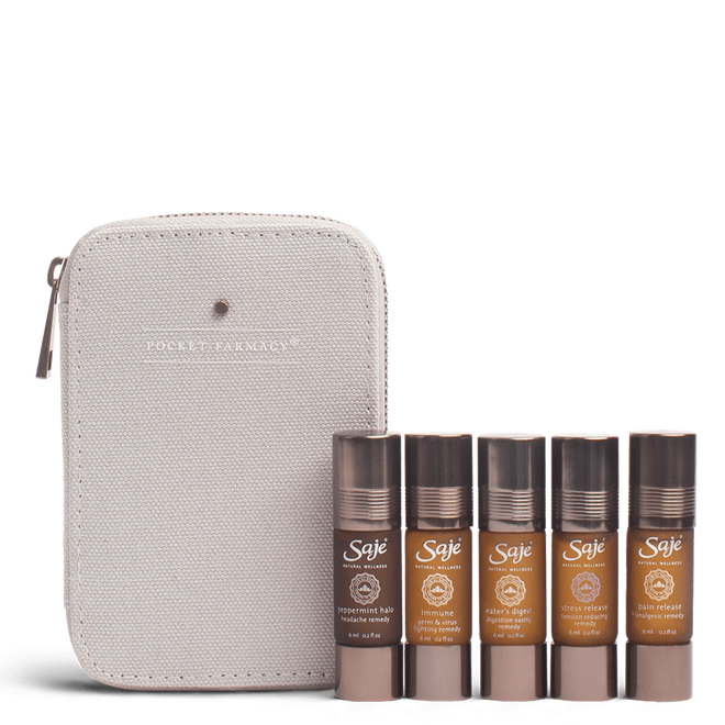 Saje Pocket Farmacy Physical Edition Light Grey Rejuvenate Formulated 5pcs NEW