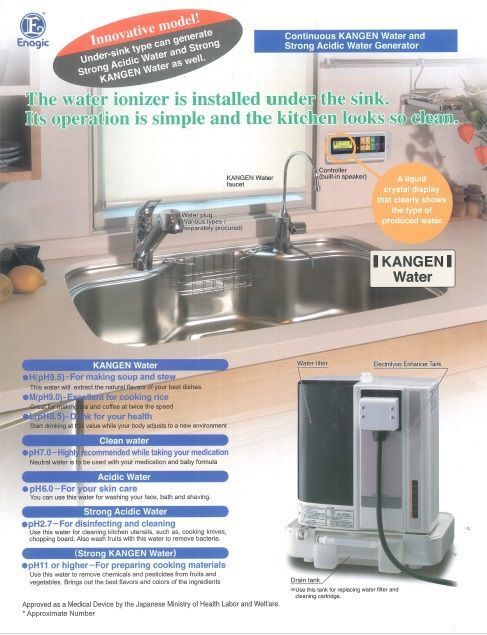 Enagic Kangen Leveluk Catalogue Leveluk SD501U Undersink English Information NEW