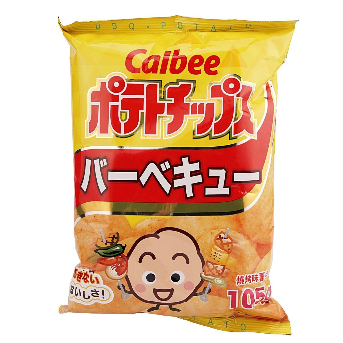 Calbee BBQ Potato Chips Savory Flavor Stick Savory Snack Fried Crispy 105g NEW