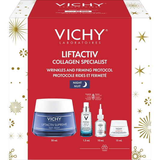 薇姿 Liftactiv 极致晚霜套装 重现日常保湿 4 件套 全新