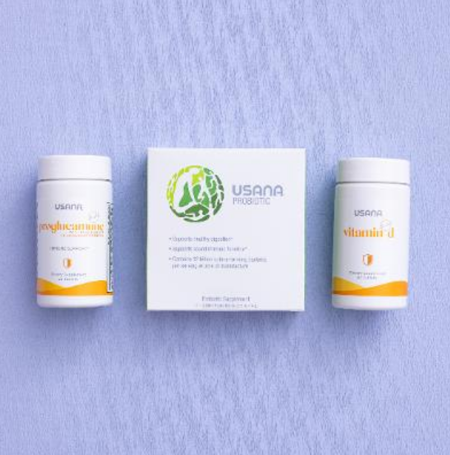 USANA Feeling Fortified Pack Proglucamune Vitamin D Probiotic Immune 3pcs NEW