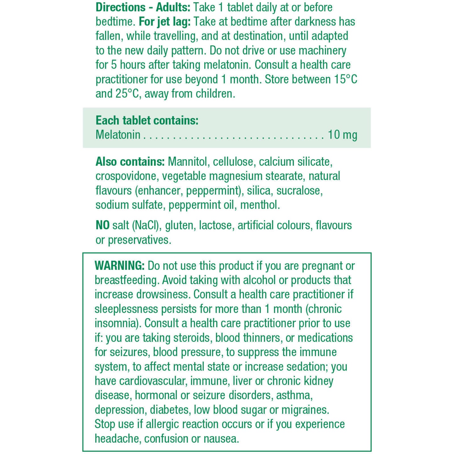 Jamieson Melatonin Fast Dissolving Peppermint Tablets Optimal Sleep 60pcs NEW