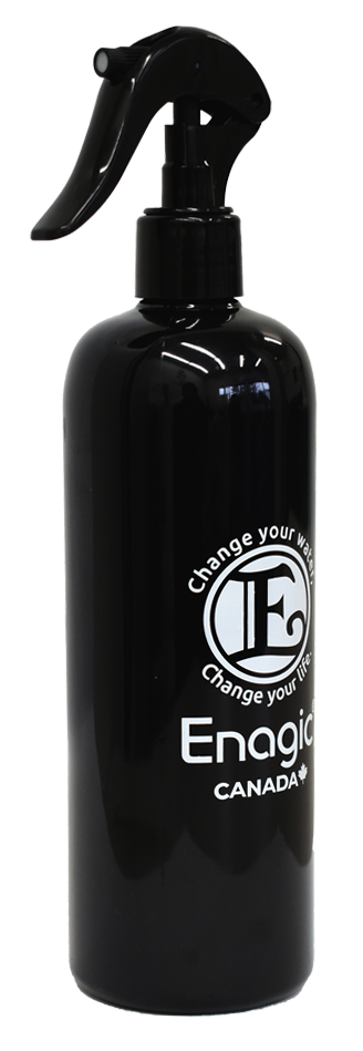 Enagic Kangen Leveluk Spray Bottle Black One Touch Mist Jet Types 500 mL NEW