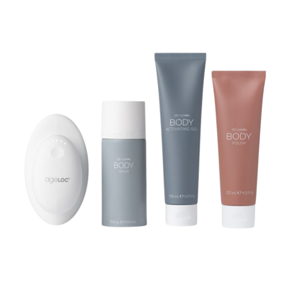 Nu Skin ageLOC WellSpa iO 美容健康套装 抛光身体凝胶精华 4 件装 全新