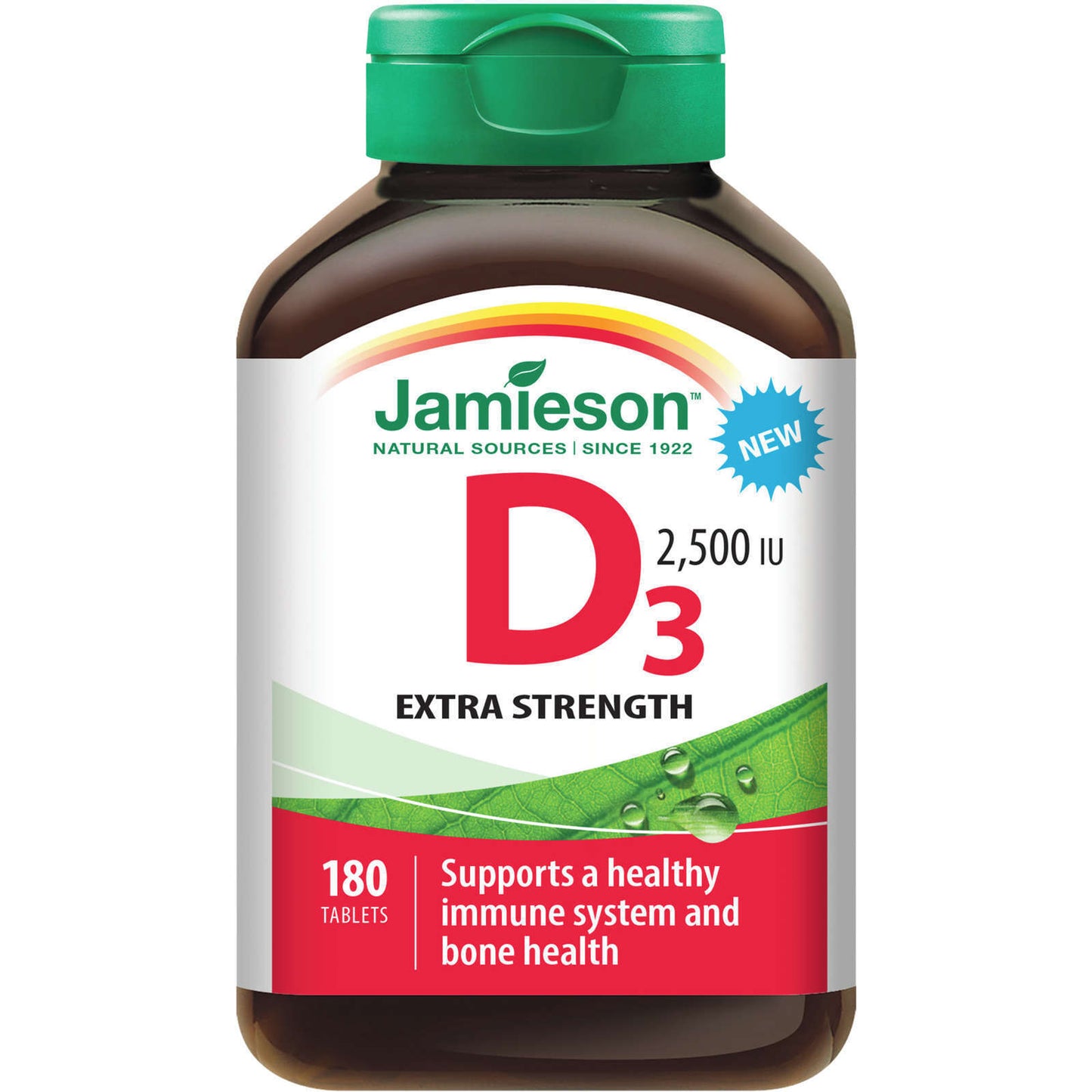 Jamieson 维生素 D3 2500IU 超值装 钙吸收牙齿 180 片 全新