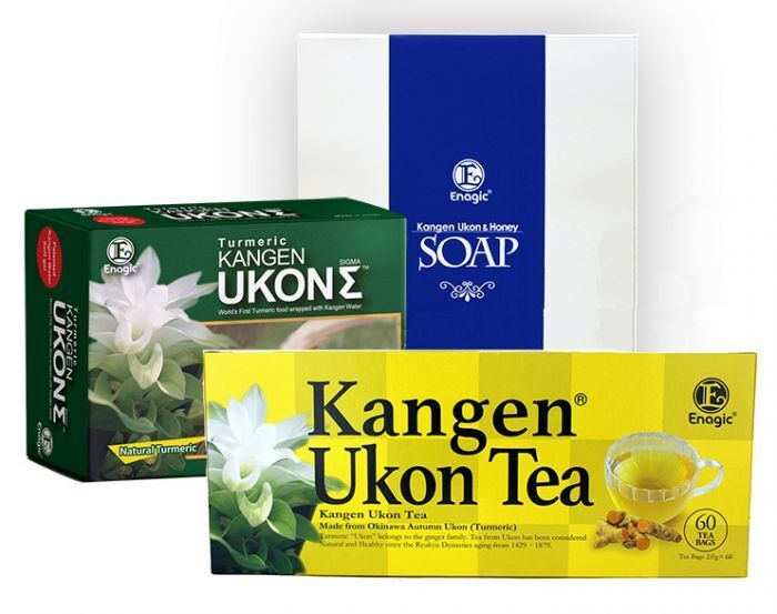 Enagic Kangen Ukon Sigma Combo 20x Ukon 5x Ukon Tea 16x Ukon Soap 41 pcs NEW
