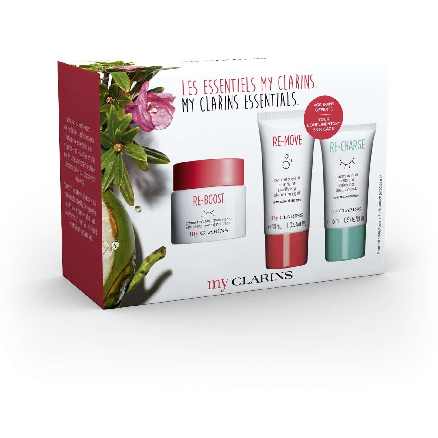 Clarins My Clarins Hydrating Essentials Set Routine Purified Healthy 3pcs NEW