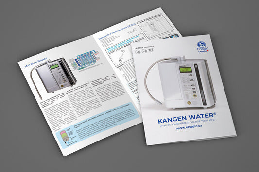 Enagic Kangen Leveluk Water SD501 Brochure Trifold Informational 10 Booklets NEW