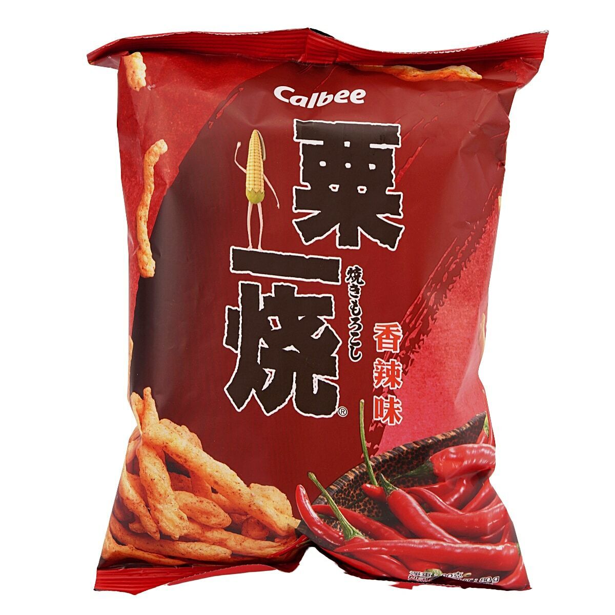 3 Packs Calbee Grill A Corn Hot and Spicy Flavor Stick Savory Snack 80g ea NEW