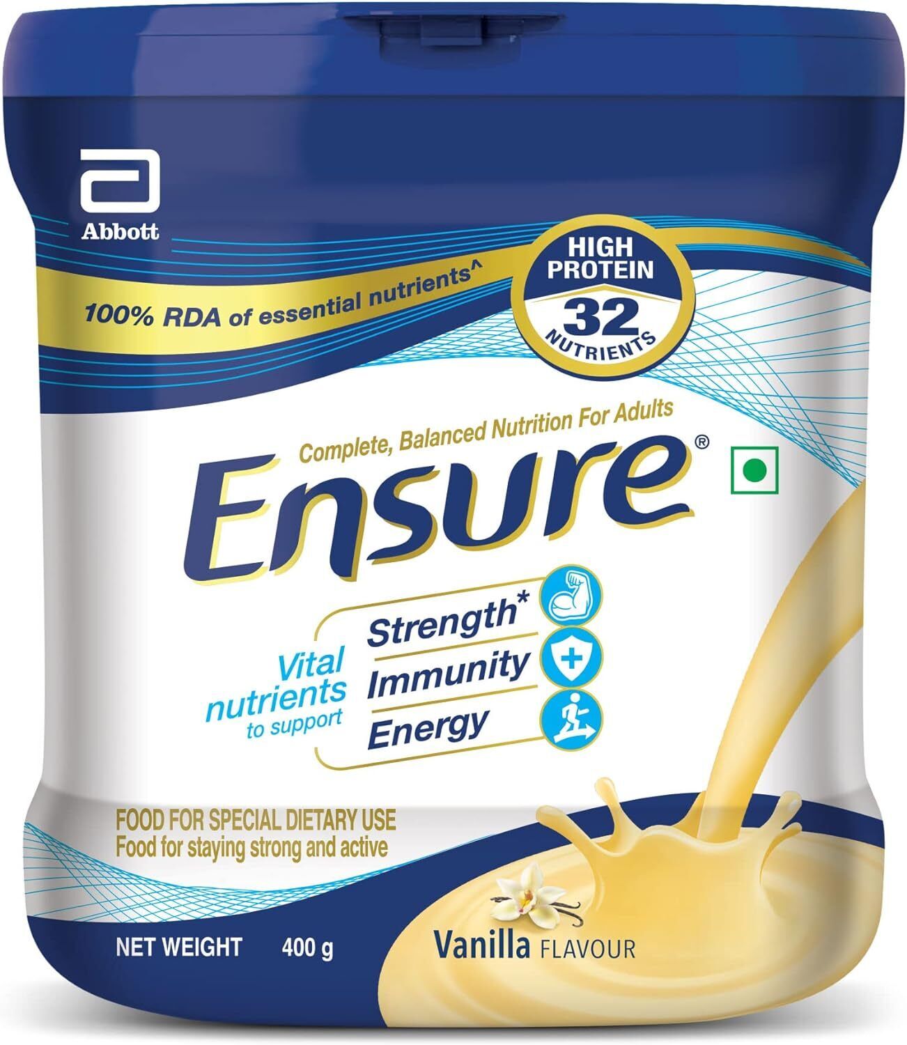 6 Packs En sure Balanced Adult Nutrition Health Drink Meal Vanilla 400g ea NEW