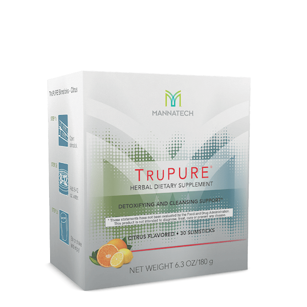 3 Boxes Mannatech TruPURE Cleanse Slimsticks Purify Body Detox Natural 6.3oz NEW