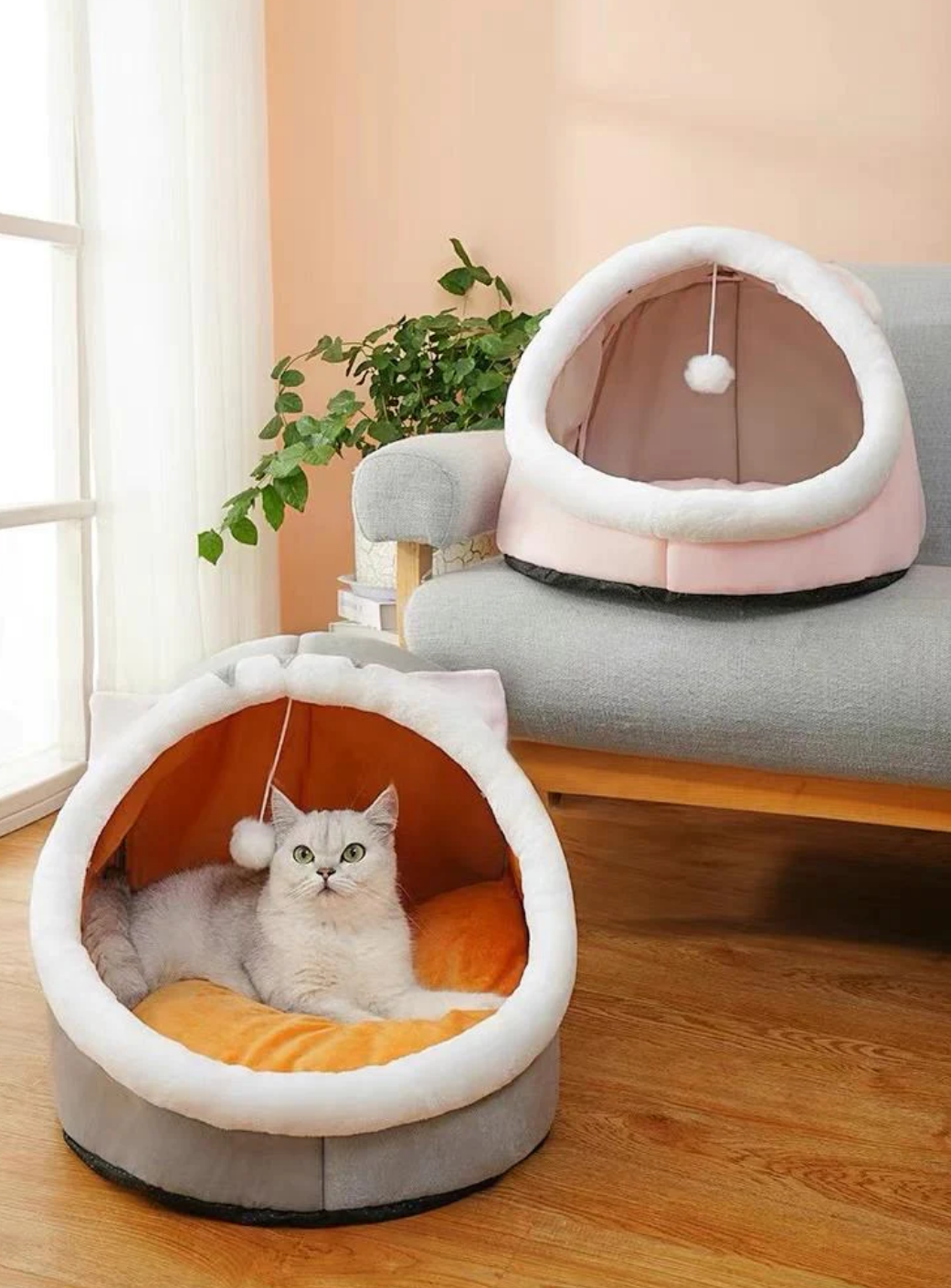 MiaoFairy Pet Sleeping Bed Comfortable Warm Cozy Easy To Clean Large Size NEW