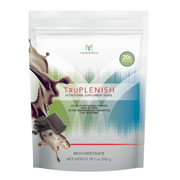 3 Bags Mannatech TruPLENISH Nutritional Shake Rich Chocolate Fat Loss 19.2oz NEW