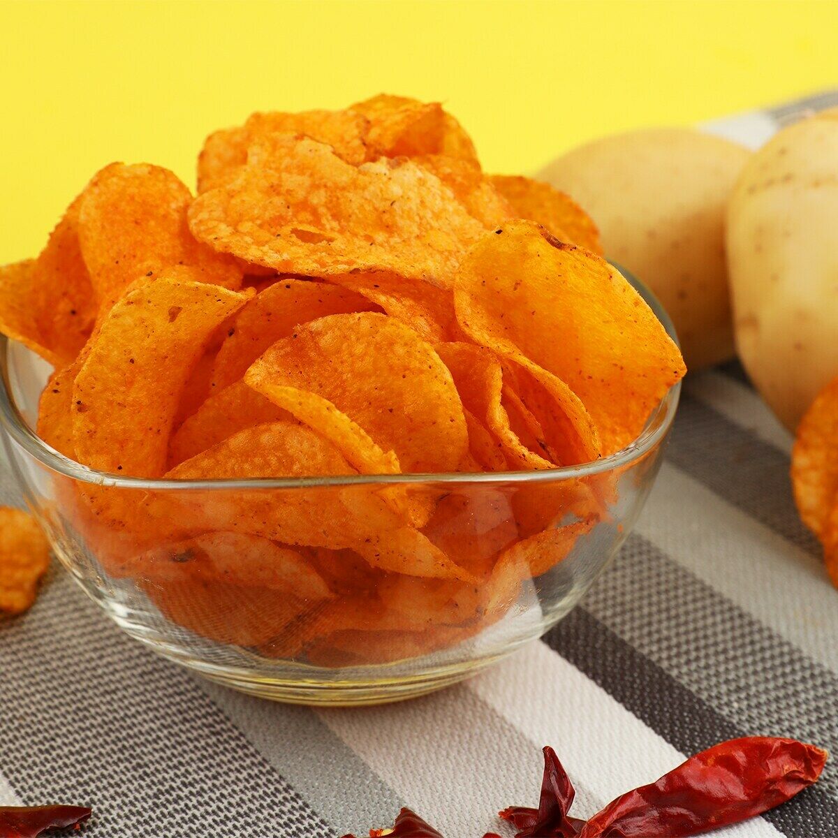 3 Packs Calbee Hot and Spicy Flavor Savory Snack Fried Crispy 105g ea NEW