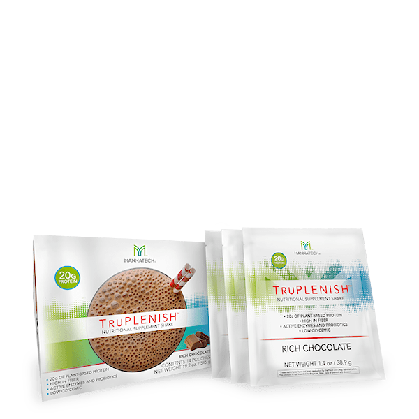 3 Boxes Mannatech TruPLENISH Single Serve Pouches Rich Chocolate 14 Servings NEW