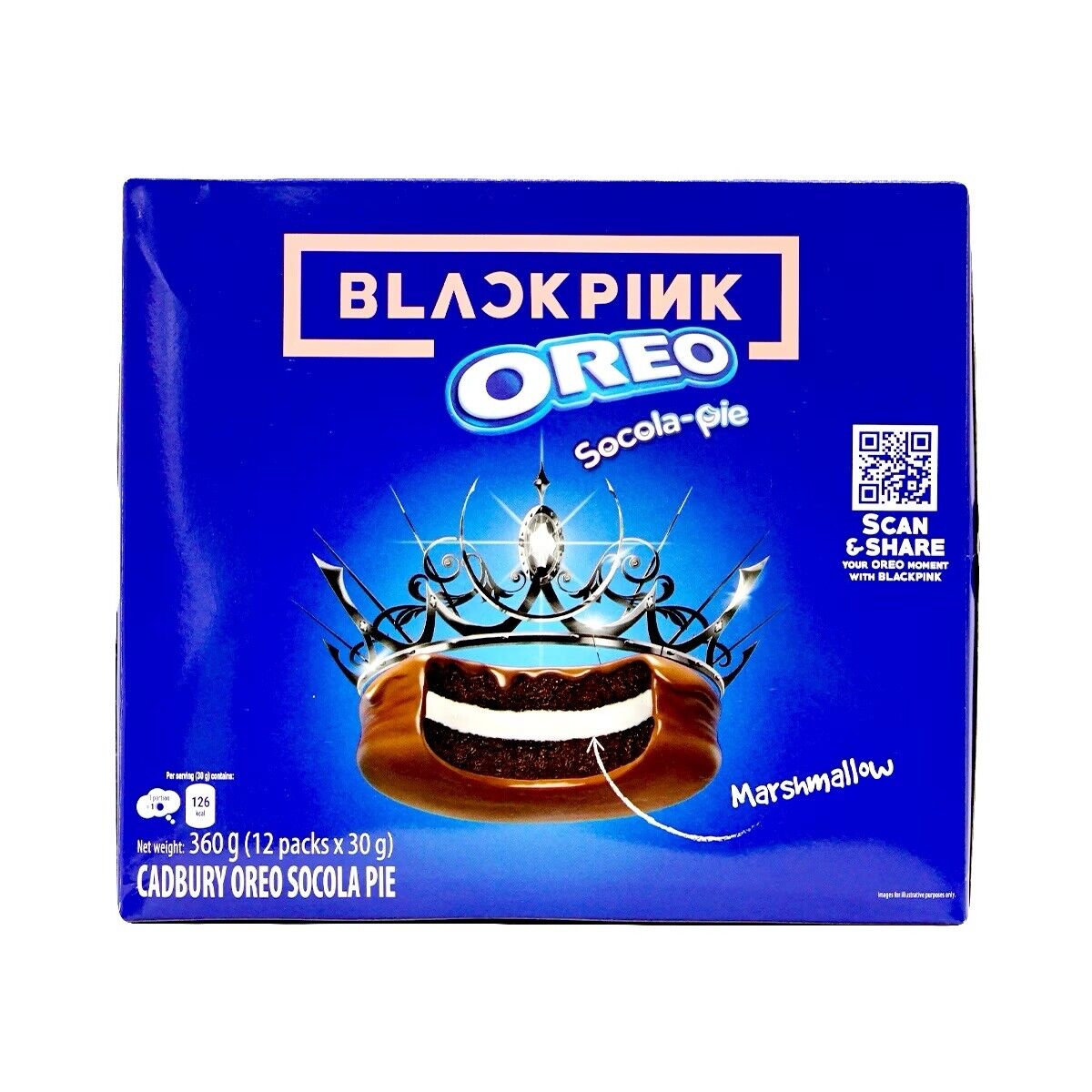 Oreo Blackpink Limited Edition Cadbury Socola Pie Marshmallow Delicious 360g NEW