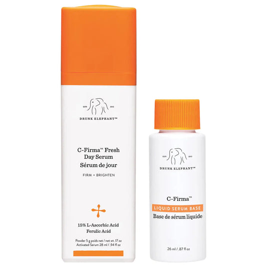 Drunk Elephant C-Firma 新鲜维生素 C 日间精华抗氧化酶 2 件装新品