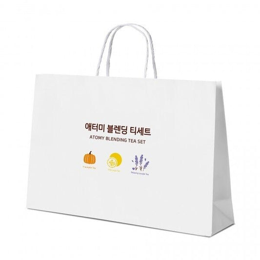 10 袋 Atomy 混合茶购物袋 220 毫米 x 85 毫米 x 300 毫米 纸质 全新