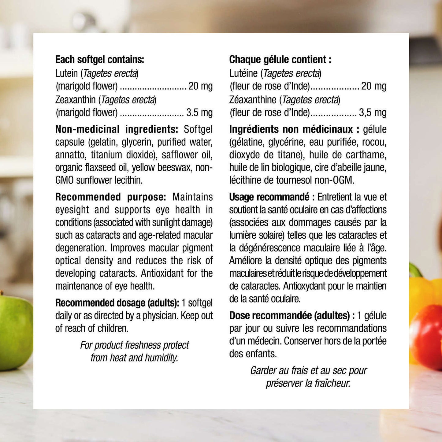 Webber Lutein Extra Strength 20mg 3.5mg Zeaxanthin Eye Health Protect 45 pcs NEW