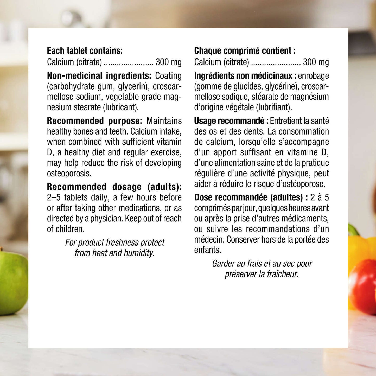 Webber Naturals Calcium Citrate 300 mg High Absorption Low Stomach 120 pcs NEW