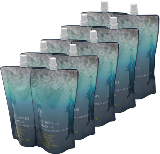 Enagic Kangen Leveluk Electrolysis Enhancer Fluid (10 pouches) 400g each NEW