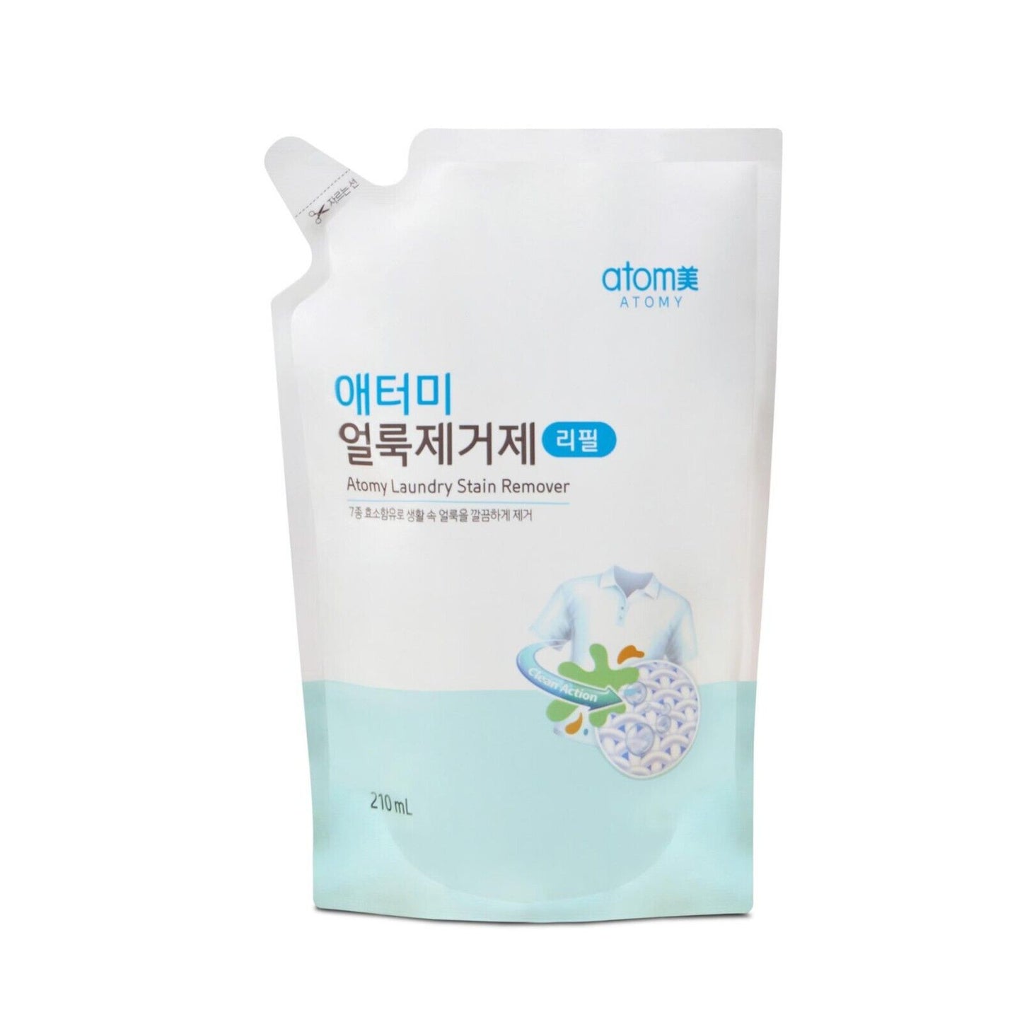 Atomy Laundry Stain Remover Removes Daily Life 7 Enzymes Refill 210ml NEW