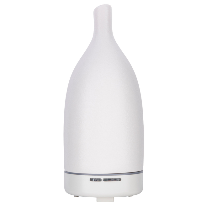 Saje Aroma Om Matte Ceramic Diffuser Wellness Purify Humidifier White NEW