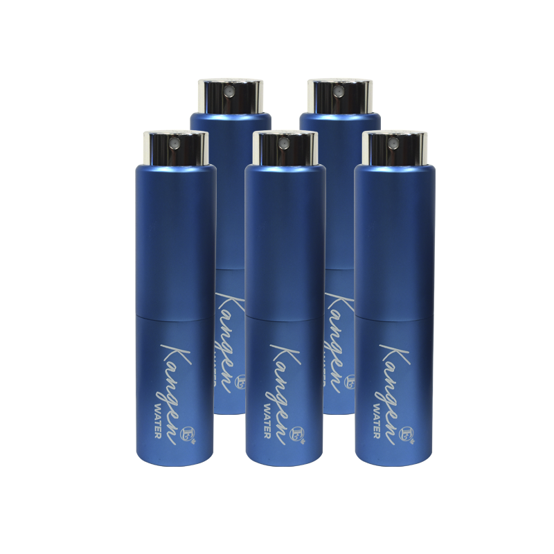 Enagic Kangen Leveluk Handy Spray Modern Design 20 mL Blue 5 Bottles Water NEW
