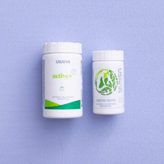 USANA Foodie Faves Pack Active+ 消化酶健康消化 2 件装全新