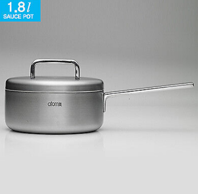 Atomy MediCook 1.8L Pot 5-Ply 3.5mm Thick Stainless Steel 18cm x 7 cm Health NEW