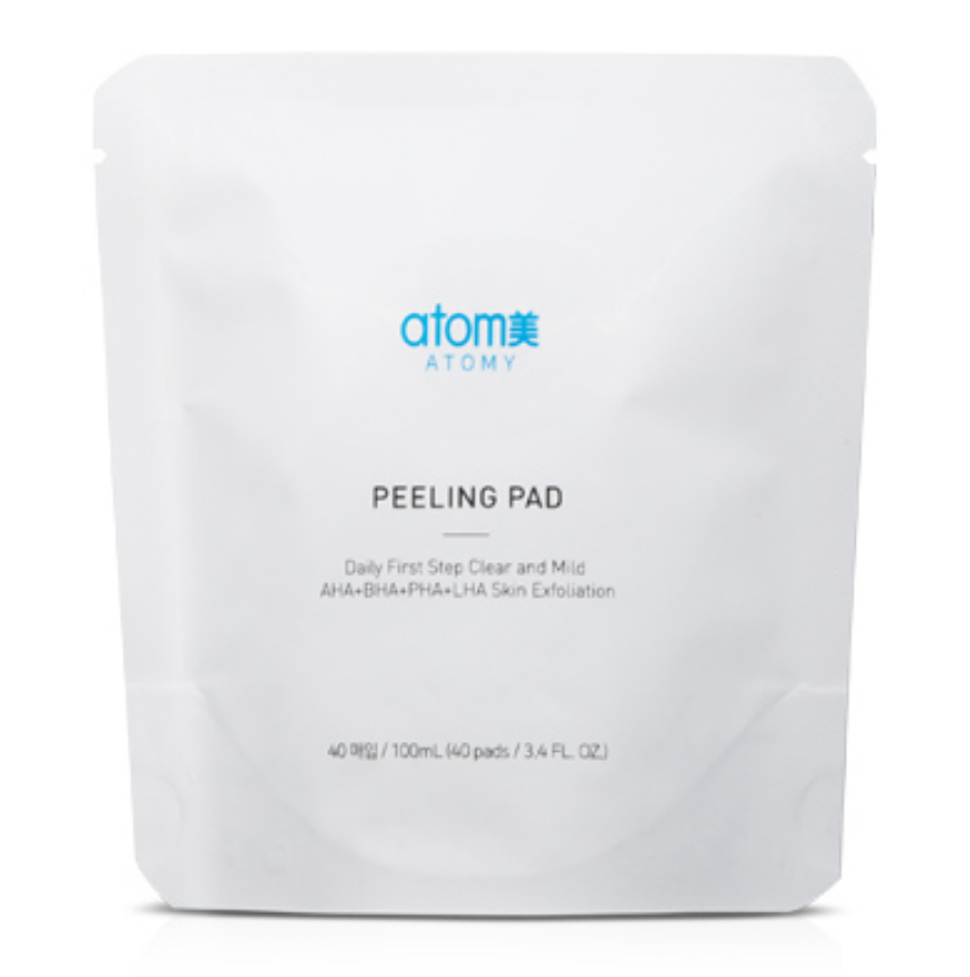 Atomy 去角质垫每日第一步透明温和 AHA BHA PHA 补充装 3.4 液量盎司全新
