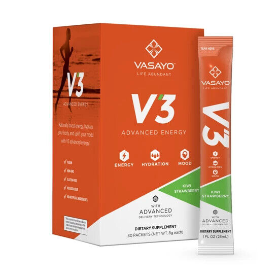 Vasayo V3 Advanced Energy Hydration Mood Boost Natural Sustain 30 ...