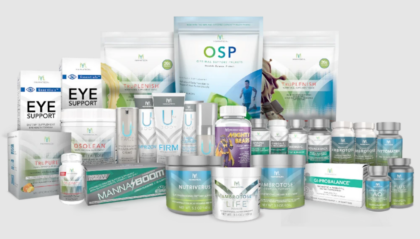 Mannatech Super Wellness Bundle Plus AO Emprizone OSP OsoLean Uth FIRM 28pcs NEW