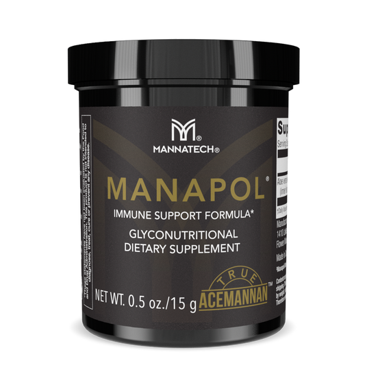 Mannatech Manapol 免疫支持配方 15 克罐装粉剂益生元芦荟新品