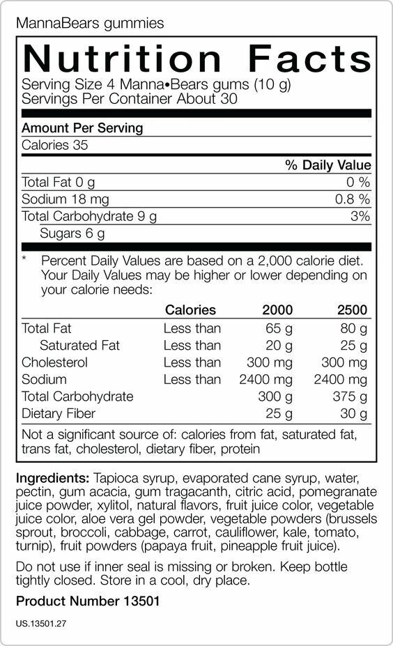 Mannatech Mannabears Grape Berry Flavor Kids Antioxidant Healthy Gummies NEW